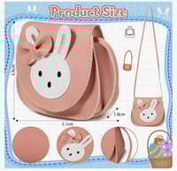 Image 4 of Blue Little Girls Rabbit Purse