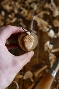 Image 1 of Acorn Pendant Necklace 
