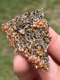 Image 1 of Vanadinite On Black Barite Specimen #2622