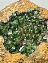 Image 3 of Ludlamite Crystal Geode Cluster Specimen | Brazil #2852