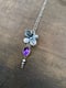 Image of Broadleaf Hydrangea Rose Cut Amethyst Pendant/Necklace (Chain included)
