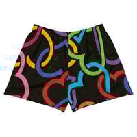 Image 2 of Girls Love Shoes Women's Athletic Short Shorts (ladies fit) 