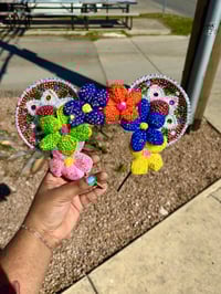 Image 7 of Hand Stoned Crystal Mainstreet Mariachi Ears Flower Halo