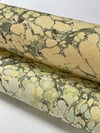 Marbled Paper Slate & Lemon Fabriano Tiziano - 1/2 sheets