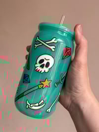 Image 5 of Gelatinous Cup | D&D Themed Plastic Tumbler with Straw | Gelatinous Cube Cup