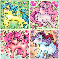 Image 1 of Pretty Ponies Mini Diamond Painting Kit by Regan Kubecek