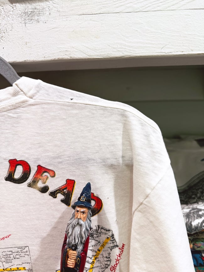 Rare Grateful Dead 1990-1991 World Tour Lot T-Shirt - Fits L