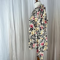 Image 3 of LAUREN by Ralph Lauren floral jersey long sleeve blouse