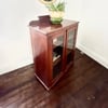 Edwardian mahogany glass case