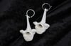 dead good sheep vertebrae earrings