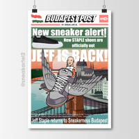 Image 1 of Sneaker Poster "Jeff Is Back" Staple Sneakerness Budapest Exclusive