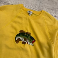 Image 2 of Vintage Yellow Bass Crewneck - XL