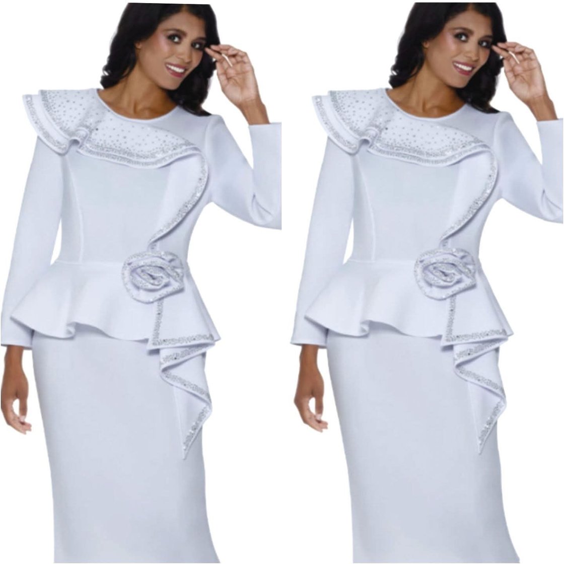 Image of Bling peplum dress