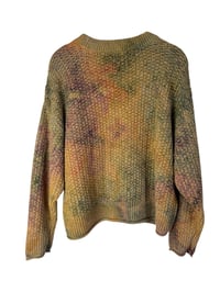 Image 9 of ♻️ UPCYCLED M Chunky Knit Sweater in Subtle Overdyed Ice Dye