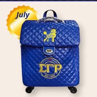 July RHOyalty Sigma Gamma Rho Blue Trolley Bag eta (July)