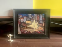 Image 1 of “Fiesta”, Mid Century Oil Composition on Paper