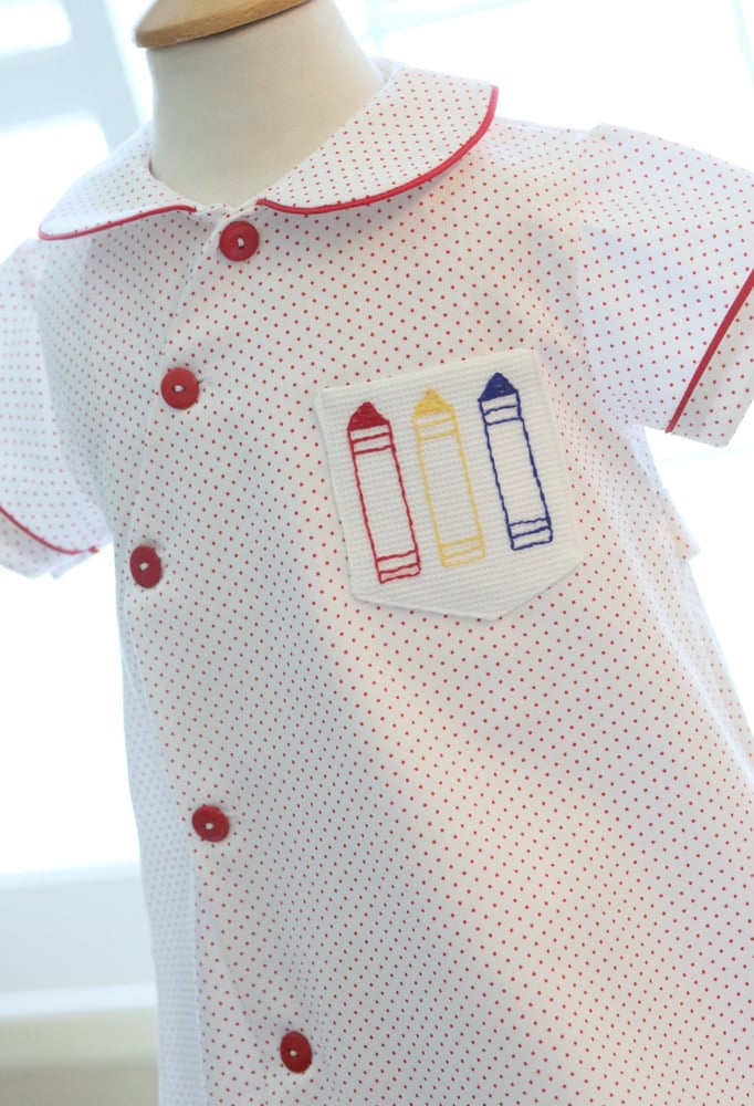 Crayon Apron Dress | Elizabeth Layne Heirloom Crayon Apron Dress | Elizabeth Layne Heirloom