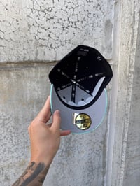 Image 4 of TRI TONE PACIFIC BLUE SEATTLE KRAKEN CUSTOM FITTED CAP