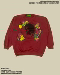 ODARO COLLECTION 2025SCREEN PRINTED PATCHWORK SWEATER #03