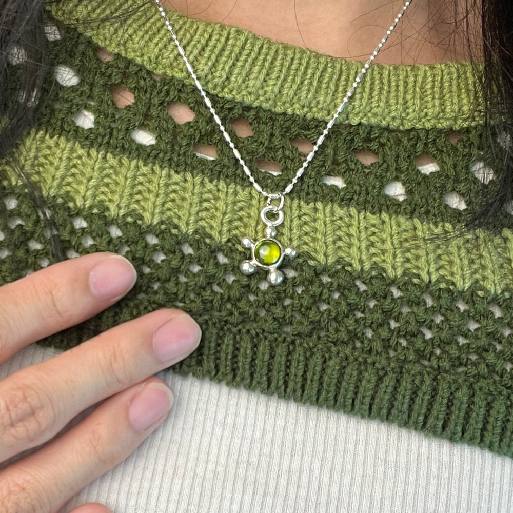 bubble flower pendant