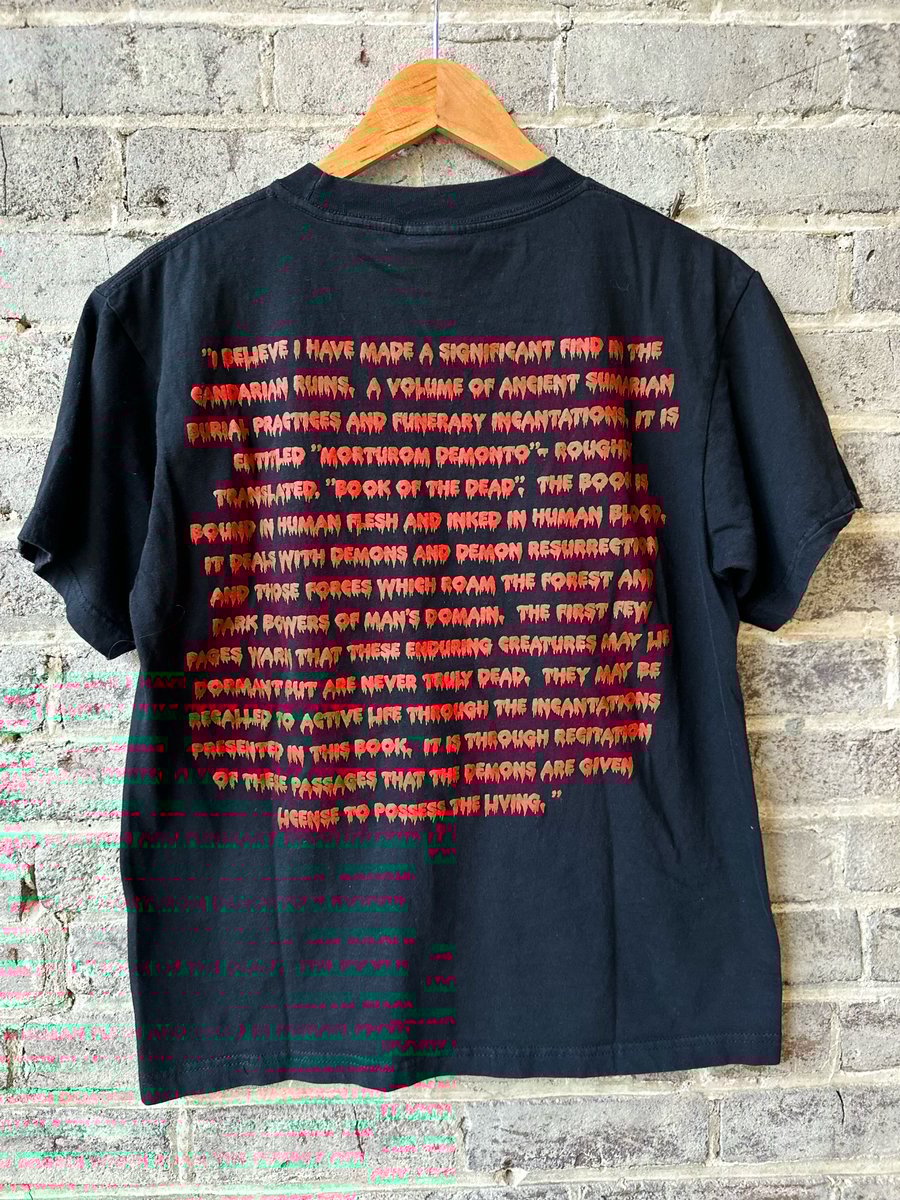 Image of 2001 Vintage “EVIL DEAD” HORROR MOVIE PROMO TEE, SIZE: MEDIUM
