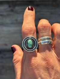 Image 2 of Turquoise Orbit Ring or Pendant #2