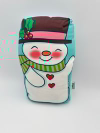 Image 1 of Top Hat Snowman Pillow