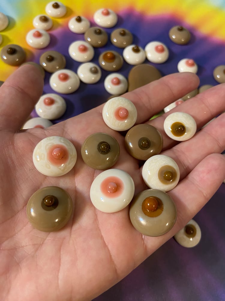 Image of 10 Pack Glass Pocket Boobies