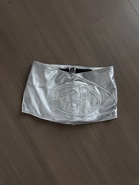 sliver mini skirt (sz large)