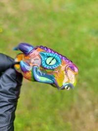 Image 8 of Magenta Orange aqua DragonHead Pendant