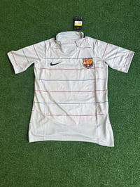 Image 1 of     FC Barcelona 2005/06 Away Jersey – Ronaldinho #10 White Edition