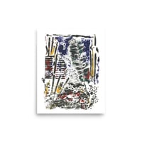 Collograph 01 - Acrylic and Mixed Media - 8x10 print