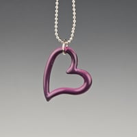 Image 1 of Gold Amethyst Heart