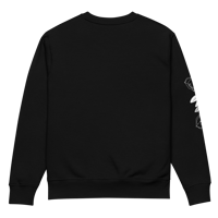 Image 2 of Who Ate the Luck? | Unisex Organic Cotton Sweatshirt Black Vers.