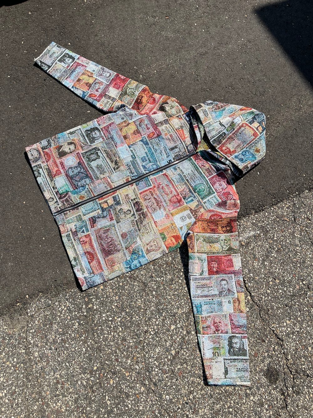 Foreign Currency Zip-Up Jacket 2.0