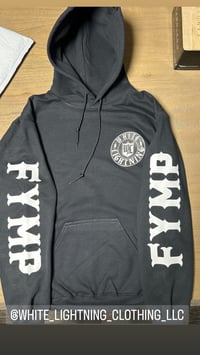 Image 3 of WL  DL - Hoodie, Die Laughing, Front pocket , FYMP on  Sleeves  Small thru  3X  FYMP-  