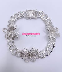 Image 1 of Butterfly Cuban Link Anklet