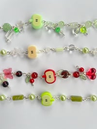 Image 2 of apple beaded charm bracelets 