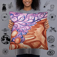 Image 2 of "Martian Desert Sky" Accent Pillow
