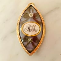 Image 5 of NAVETTE GEORGIAN PENDANT/BROOCH