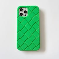 Image 9 of Luxury Woven Pattern Tpu Phone Case for iPhone 15 14 13 12 11 Pro Max Soft Silicone Rubber Back Cove