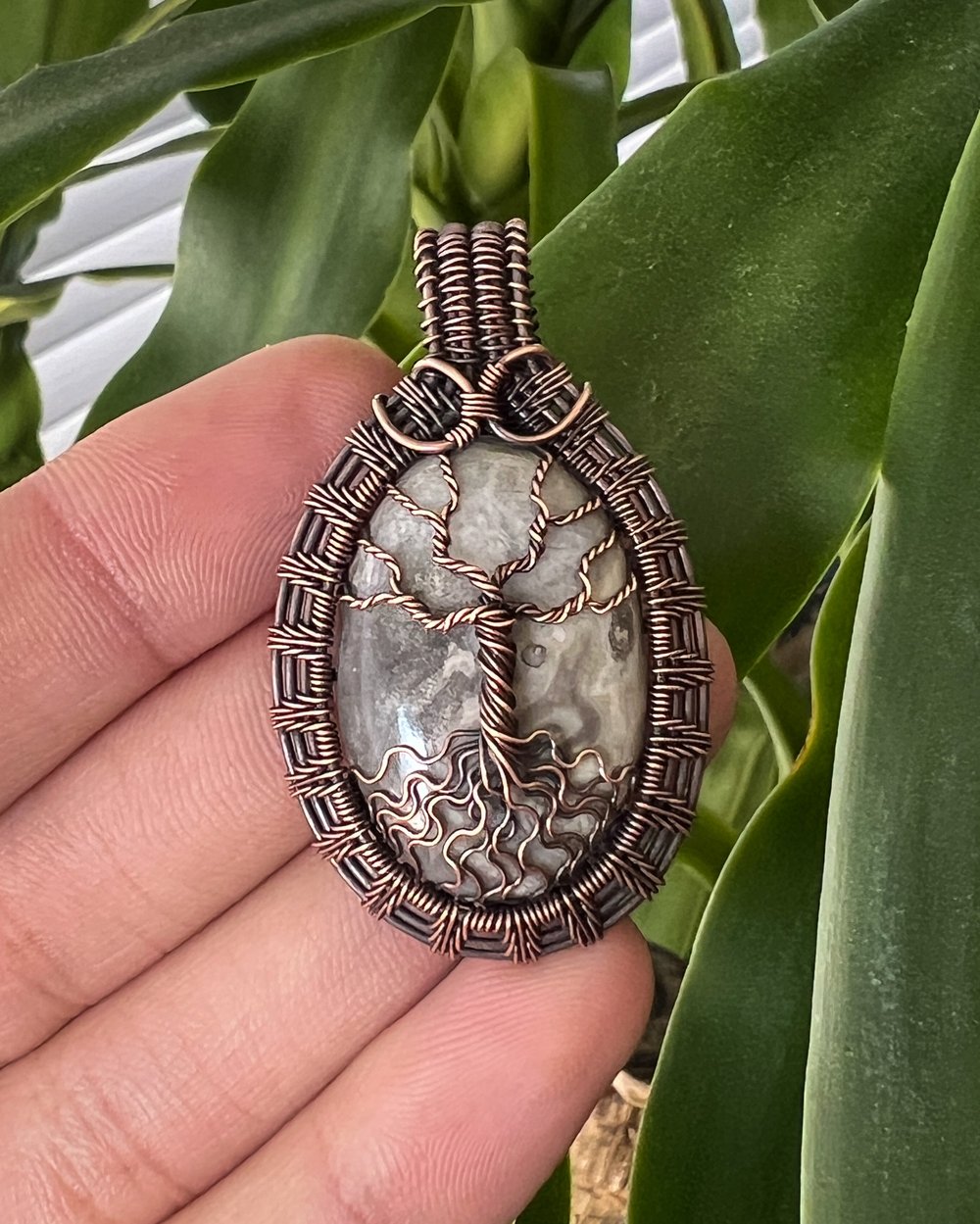 Image of Lace Agate - Tree Of Life