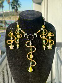 Golden hours necklace + earring set