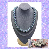 Image 1 of Chunky Captive Inverted Round Maille Necklace