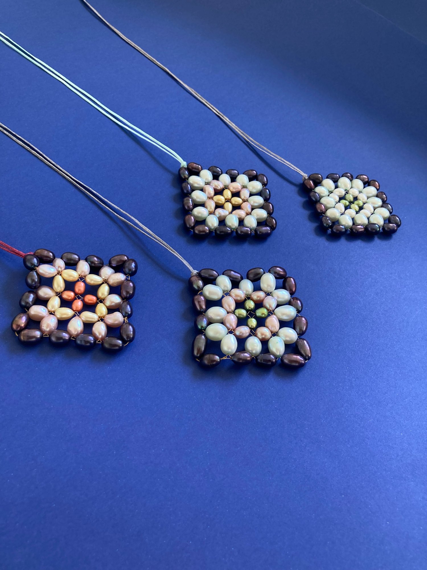 Image of Pearl Crochet Pendant II