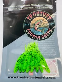 Electric Lime Micro Minnow 8 pcs