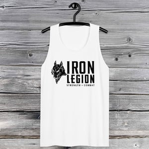 Image of Men’s Premium Tank Top - Iron Legion Strength + Combat