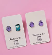 Image 3 of Enamel Character Studs
