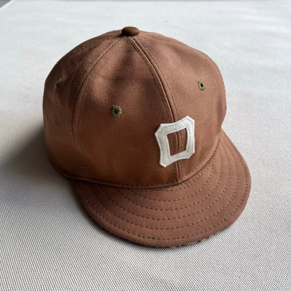 Image of Kakishibu Dyed Canvas Ball Cap 004