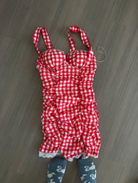 Image 2 of red picnic dress (sz med) 